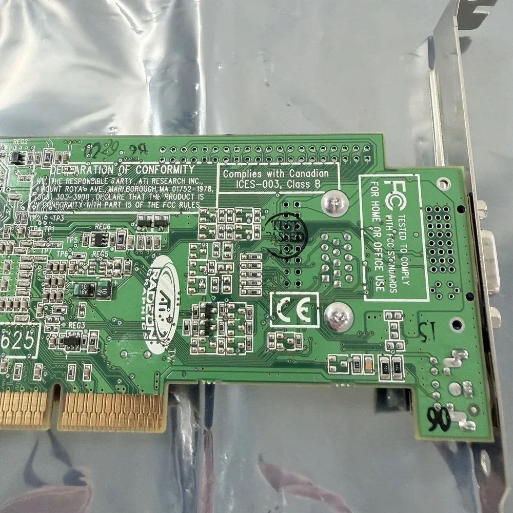 Lot‎ Of 2 ATI Radeon 7000 64MB DDR AGP VGA Computer Graphics Video Cards